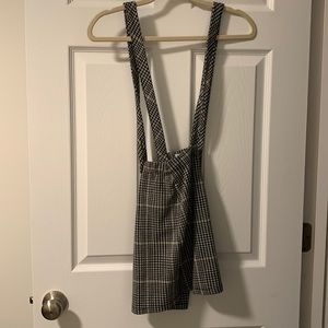 Hollister Plaid Overall Skirt
